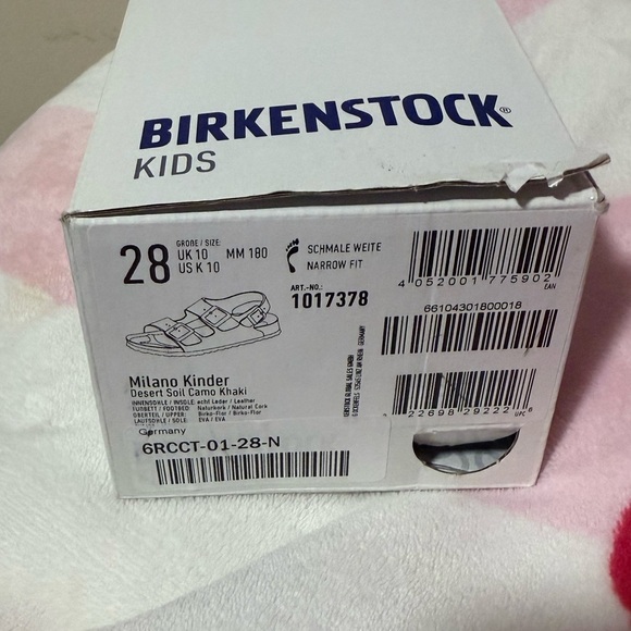 Birkenstock Kids Milano Sandals - Desert Soil Camo Khaki, Size 10C (28) - Picture 6 of 6